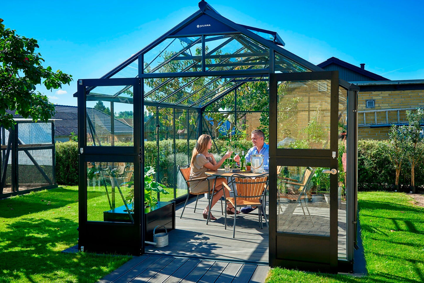 Juliana Premium 13 Square Meters (14.4 ft x 9.7 ft) Greenhouse F09488